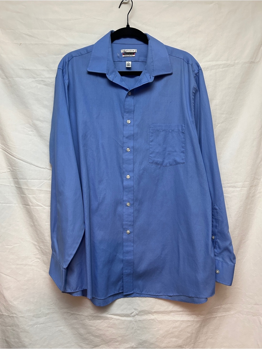 Van Heusen Men's Button-Up Dress Shirt - Blue